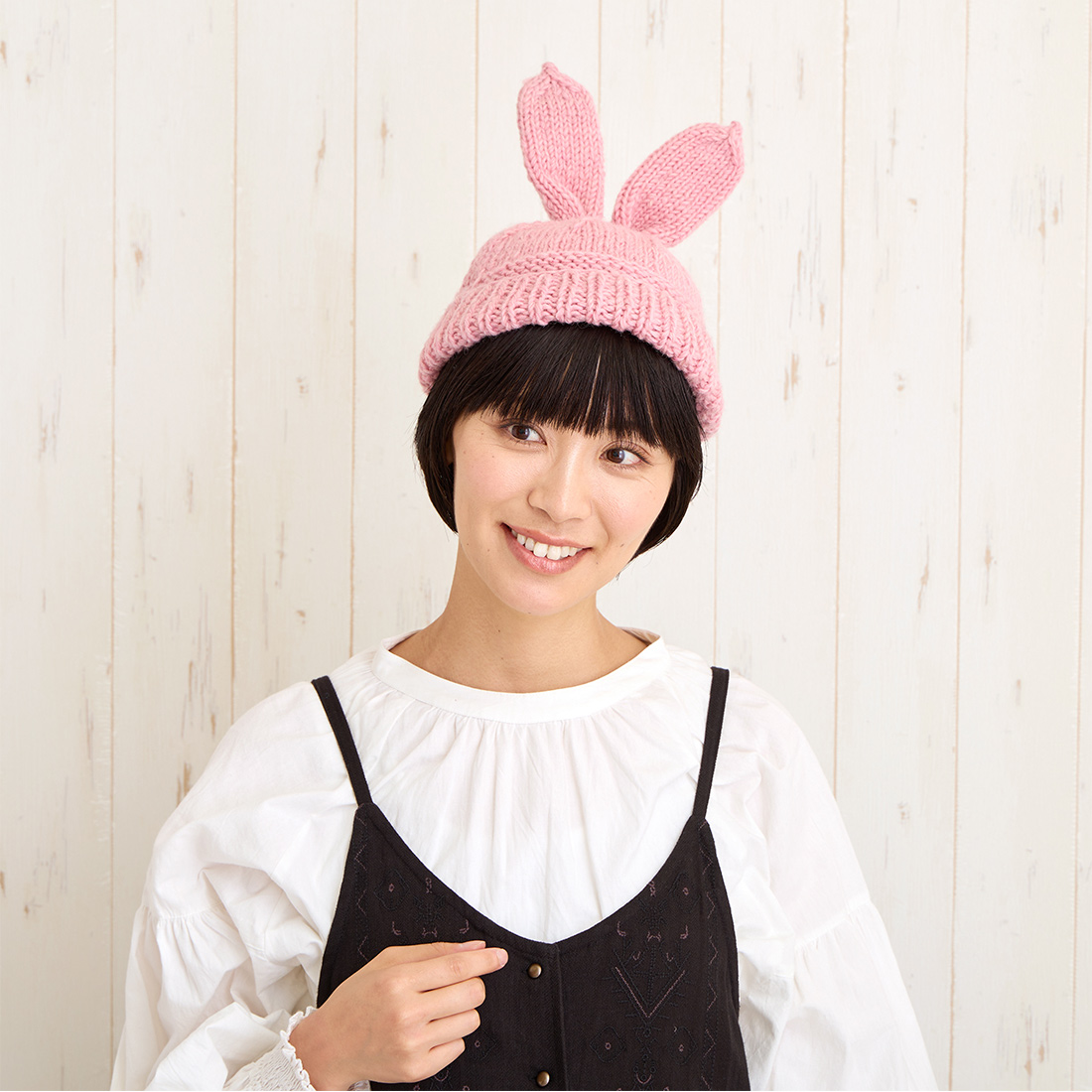 rurumu:　ウサミミ　ニットキャップ　ニット帽　ニュージーンズ　ダニエル着用 rurumu:（ルルムウ）の「rurumu:/ルルムウ/rurumu: usa-mimi