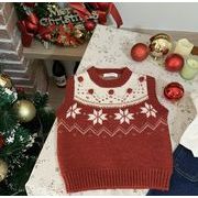 クリスマス   新作　韓国風子供服   トップス  ベビー服   ベスト  チョッキ  ニット   セーター