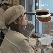 帽子　ベレー帽　レディース　韓国ファッション　デザイン　秋冬　5colors
