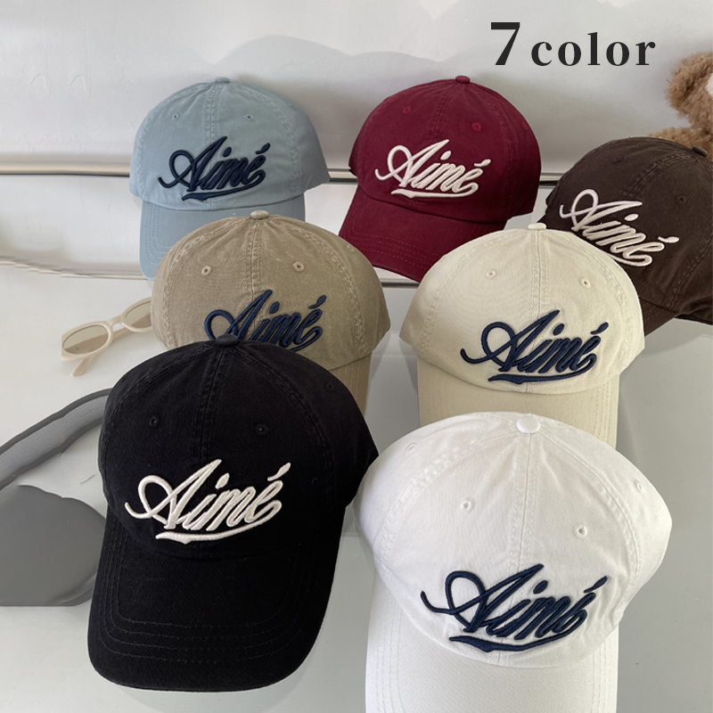 帽子　キャップ　野球帽　刺繍　レディース　韓国ファッション　英字　7colors