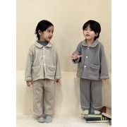 2023新作 韓国子供服 トップス  コート 長袖の上着 男女兼用 ガウン 90-150CM