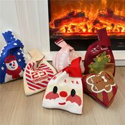 クリスマスハンドバッグ　ニットバッグ　デザイン　韓国ファッション　レディース　サンタクロース