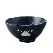 【ご紹介します！安心の日本製！クラフトマンハウスの陶磁器 食器】手作り黒猫飯碗