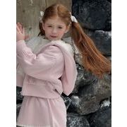 秋冬新作 韓国風子供服  ベビー服  裹起毛  男女兼用  セットアップ   カジュアル  2色