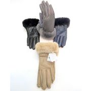 【手袋】【婦人用】ファー付ショート手袋