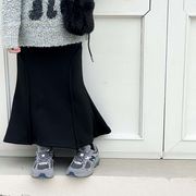 ★Girls★　裏起毛子供スカート　90~140cm　キッズマーメイドスカート　韓国キッズファッション