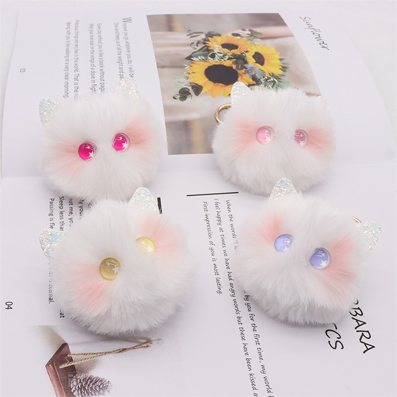6色 ぬいぐるみキーホルダー 猫のキーホルダー かわいい猫雑貨