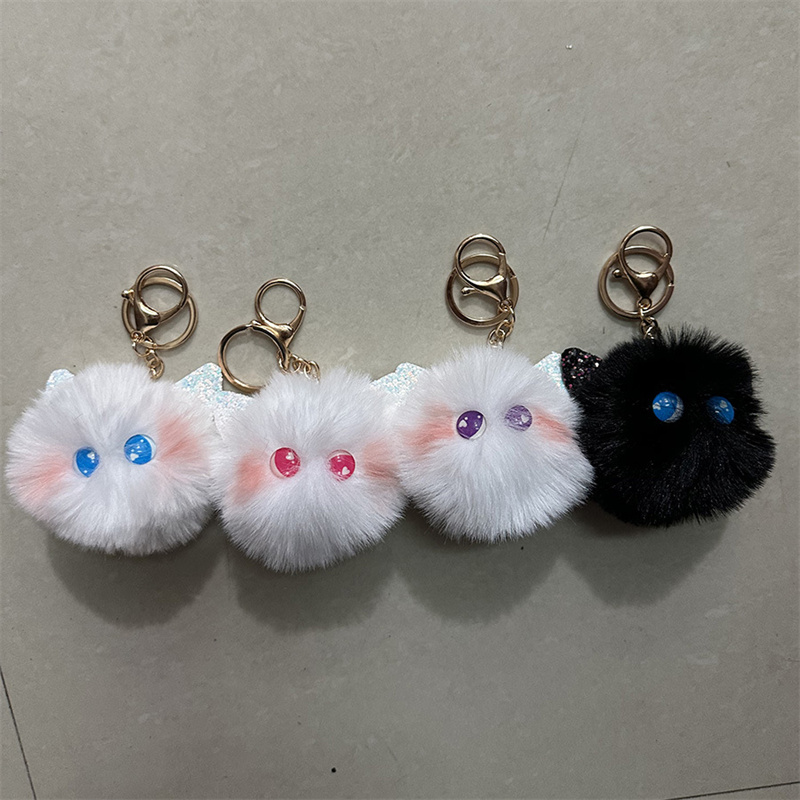 6色 ぬいぐるみキーホルダー 猫のキーホルダー かわいい猫雑貨 キー