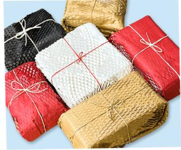 包装資材　ロール  紙片  蜂の巣紙包装紙  ハニカムカバー詰め　梱包資材　ギフトバッグ　ラッピング