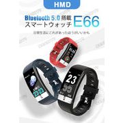 【SALE】24時間健康管理 スマートウォッチ E66 日本語対応 皮膚温変動測定 血中酸素濃度 多機能