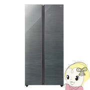 [予約]冷蔵庫【標準設置費込】AQUA アクア 475L ダークシルバー AQR-SBS48P-DS