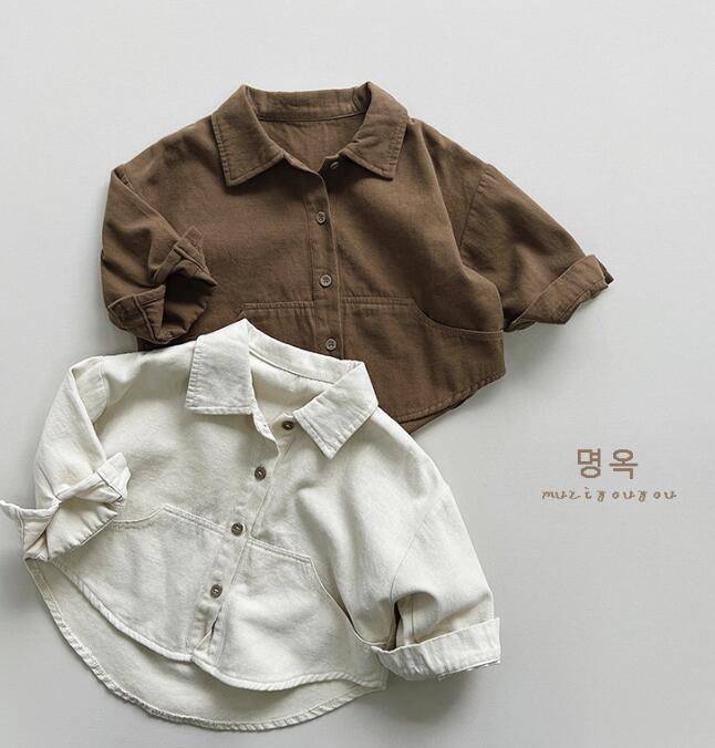 子供服　トップス　セーター　カジュアル 長袖 シャツ 80-130　２色