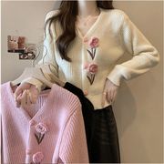 【秋冬新作】ファッションセーター♪ベージュ/ブラック/ピンク3色展開◆