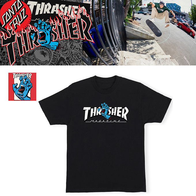 SANTA CRUZ×THRASHER SCREAMING LOGO S/S T-SHIRT 21307 有限会社 スコール  問屋・仕入れ・卸・卸売の専門【仕入れならNETSEA】