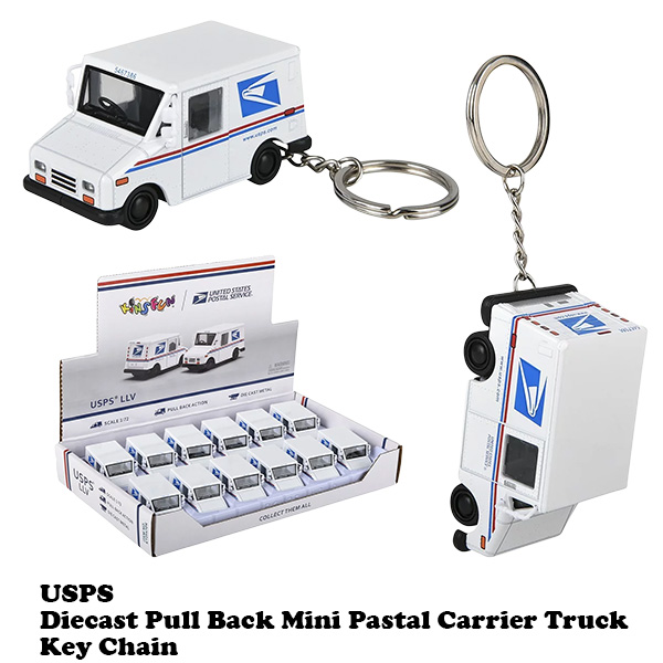 USPS プルバック ポスタル キャリヤートラック キーホルダー 有限会社 ステップス