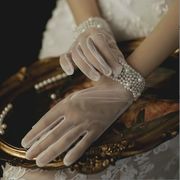 結婚式手袋 花嫁手袋 ショートグローブ ドレスグローブ ウェディンググローブ ドレス手袋