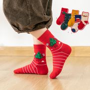クリスマス★♪子供用靴下★♪かわいい★♪★ソックス★♪ファッション★♪1手=5足