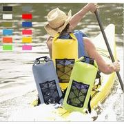 防水バケツ 水泳 旅行 野営　防水バッグ 10Lフォルダメッシュ 完全防水 便利 PVCバッグ ウォータバッグ