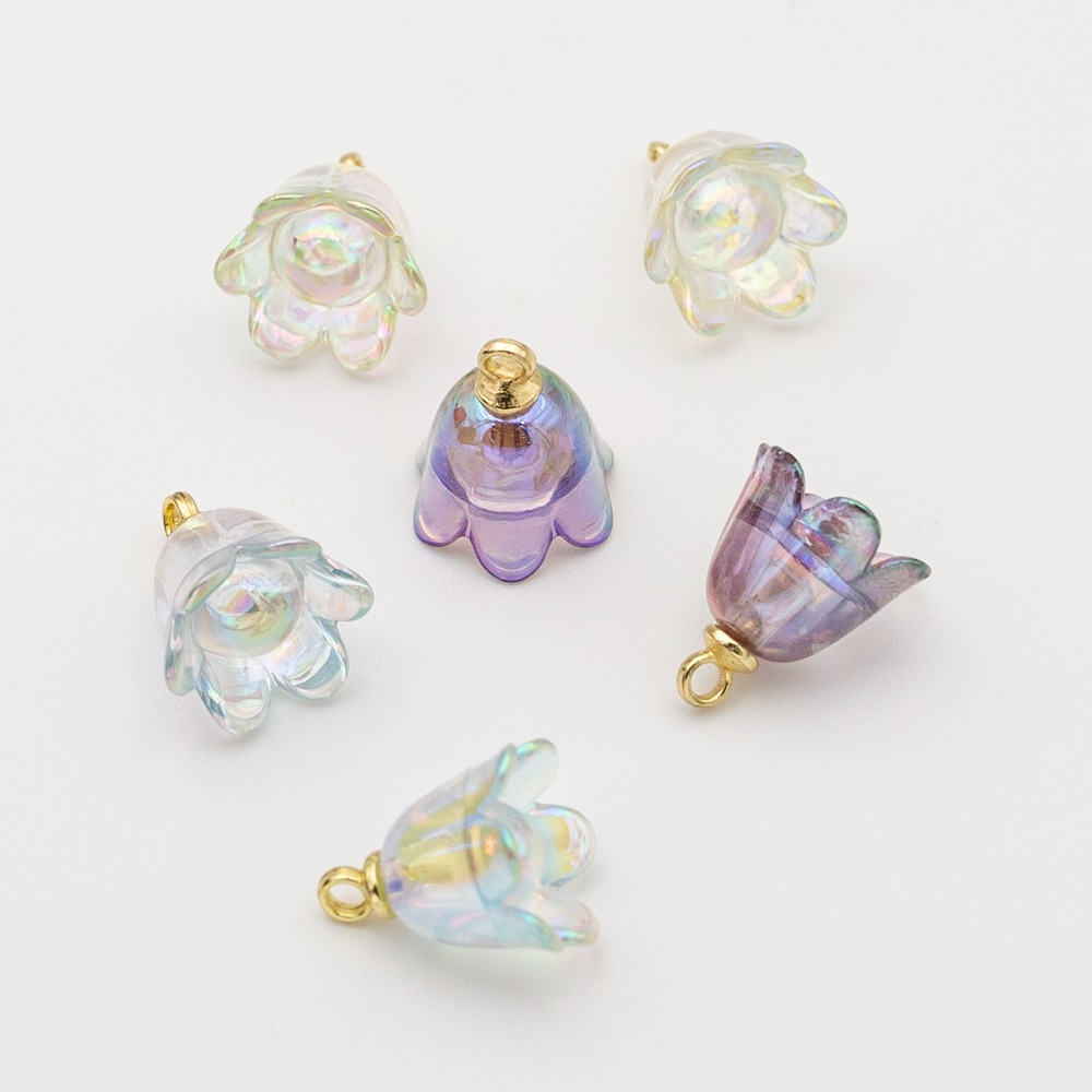 お花　アクリル　専用 最安値＆当日出荷/UV鍍金フラワー/鈴蘭パーツ/アクリル花/春夏