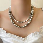 Fashions 限定発売 INSスタイル 真珠のネックレス 宴会場 米粒  6mm ミニマリスト 鎖骨鎖 ネックレス
