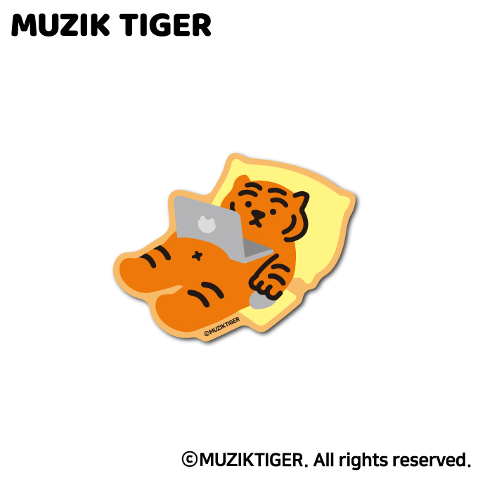 MUZIK TIGER ダイカットミニステッカー パソコン オシャレ ムジークタイガー 韓国 トレンド 人気 MUZ013