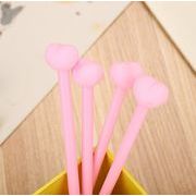 創意文具 ハート型  中性ボールペン   水性ボールペン  ペン  筆記用具   サインペン  黒い  0.5mm