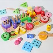 INS 人気  釣り  知育玩具  積み木    おもちゃ  木製  ごっこ遊び  キッズ  木製  玩具  子供用品