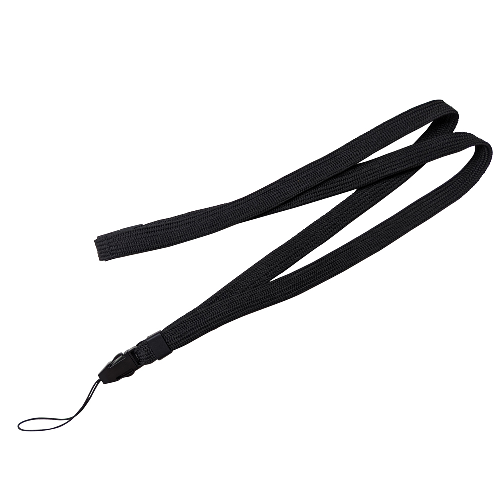 ネックストラップ 平型タイプ ブラック | 卸売 …