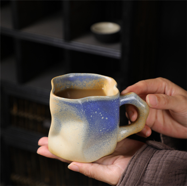 手頃な価格 INSスタイル 窯変水カップ マグカップ 陶磁器カップ コーヒーカップ フォーリンスタイル