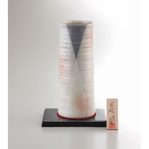 美濃焼　手描工房　１０号円筒型花瓶  YJ15‐04