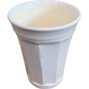 信楽焼　泡うまビアカップ ホワイト Awauma‐n1