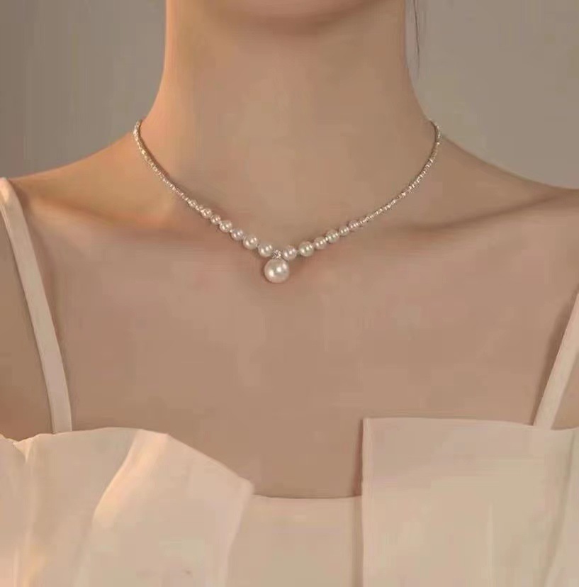 2024新品 真珠 ネックレス レディース 大人 可愛い ネックレス 韓国ファッション
