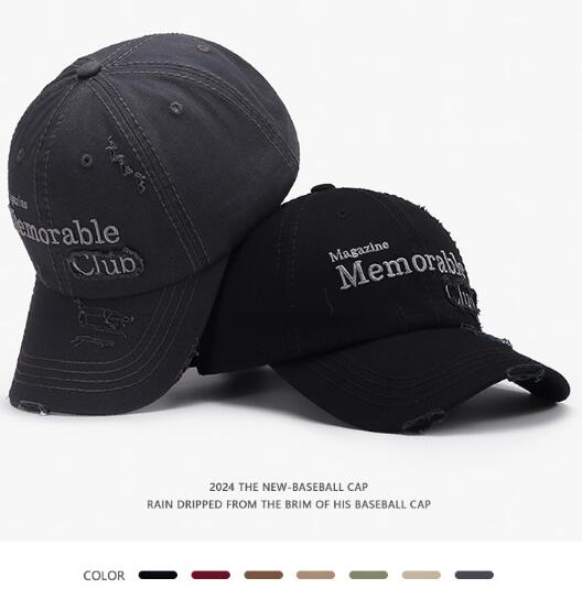 2024新品 レディース帽子 UVカット メンズ帽子★刺繍野球帽　ハット★キャップ　7色