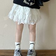 ★Girls★　子供服　90~140cm　春夏 キッズレーススカート　ミニスカート　　韓国キッズファッション