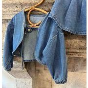 ★Girls★　子供服　80~140cm　キッズデニムジャケット+スカート　韓国キッズファッション
