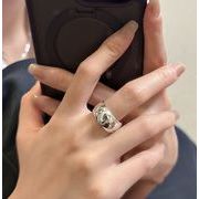 リング 大人気 開口指輪 韓国風  デザイン感 シンプル アクセサリー レトロ  INS 気質 レディース  S925