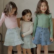 【2024春新作】韓国風子供服 ベビー服 キッズ 女の子 ベビー服　デニムスカート