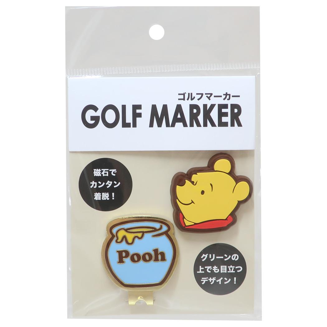 くまのプーさん ゴルフマーカー ハニーフェイス