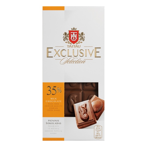 テイタウ エクスクルーシブ ミルクチョコレート カカオ35% 100g 株式 