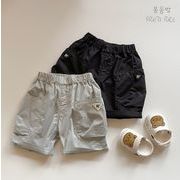 2024 ins  韓国風子供服  ボトムス  ショートパンツ  男女兼用  五分ズボン 大きなポケット  2色