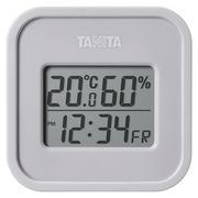 タニタ デジタル温湿度計（小型） ウォームグレー TT-588-GY