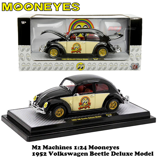 M2 MACHINES 1:24 MOONEYES 1952 VOLKSWAGEN BEETLE DELUXE MODEL 【ムーンアイズ】ミニカー