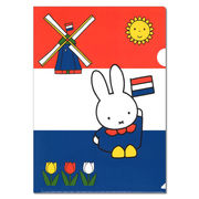 ストーンペーパーファイル ディック・ブルーナ「オランダの国旗を持ったミッフィー」収納 文房具