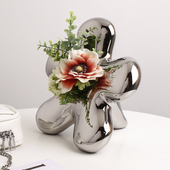 一輪挿し オブジェ ドライフラワー花瓶 一輪挿し フラワー型 オブジェ 装飾