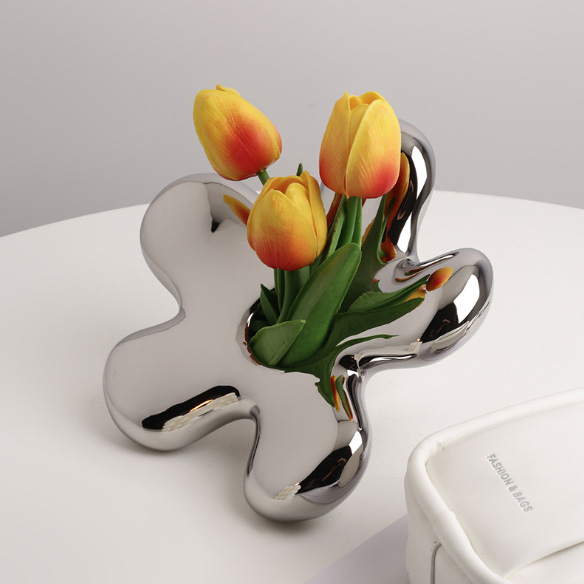 ドライフラワー花瓶 一輪挿し フラワー型 オブジェ 装飾