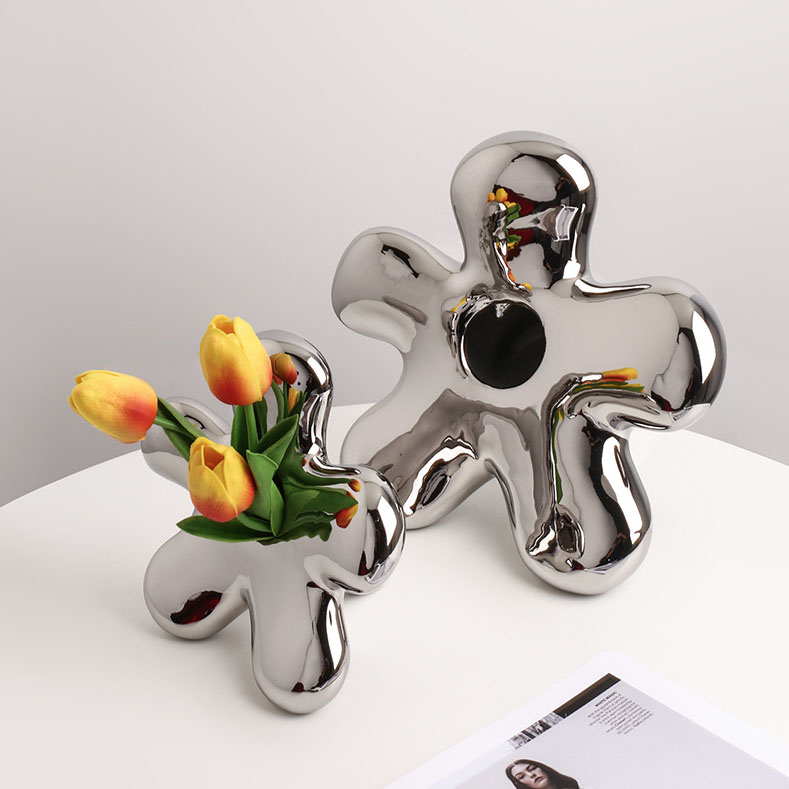 ドライフラワー花瓶 一輪挿し フラワー型 オブジェ 装飾