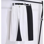 【大きいサイズM-4XL】【春夏新作】ファッションパンツ♪ホワイト/ブラック2色展開◆