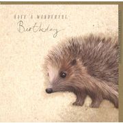 グリーティングカード 誕生日「ハリネズミ」 動物 メッセージカード バースデーカード イラスト