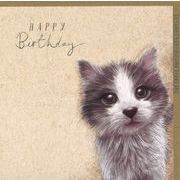グリーティングカード 誕生日「子猫」 動物 メッセージカード バースデーカード イラスト