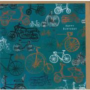 グリーティングカード 誕生日「自転車とバイク」 メッセージカード バースデーカード イラスト